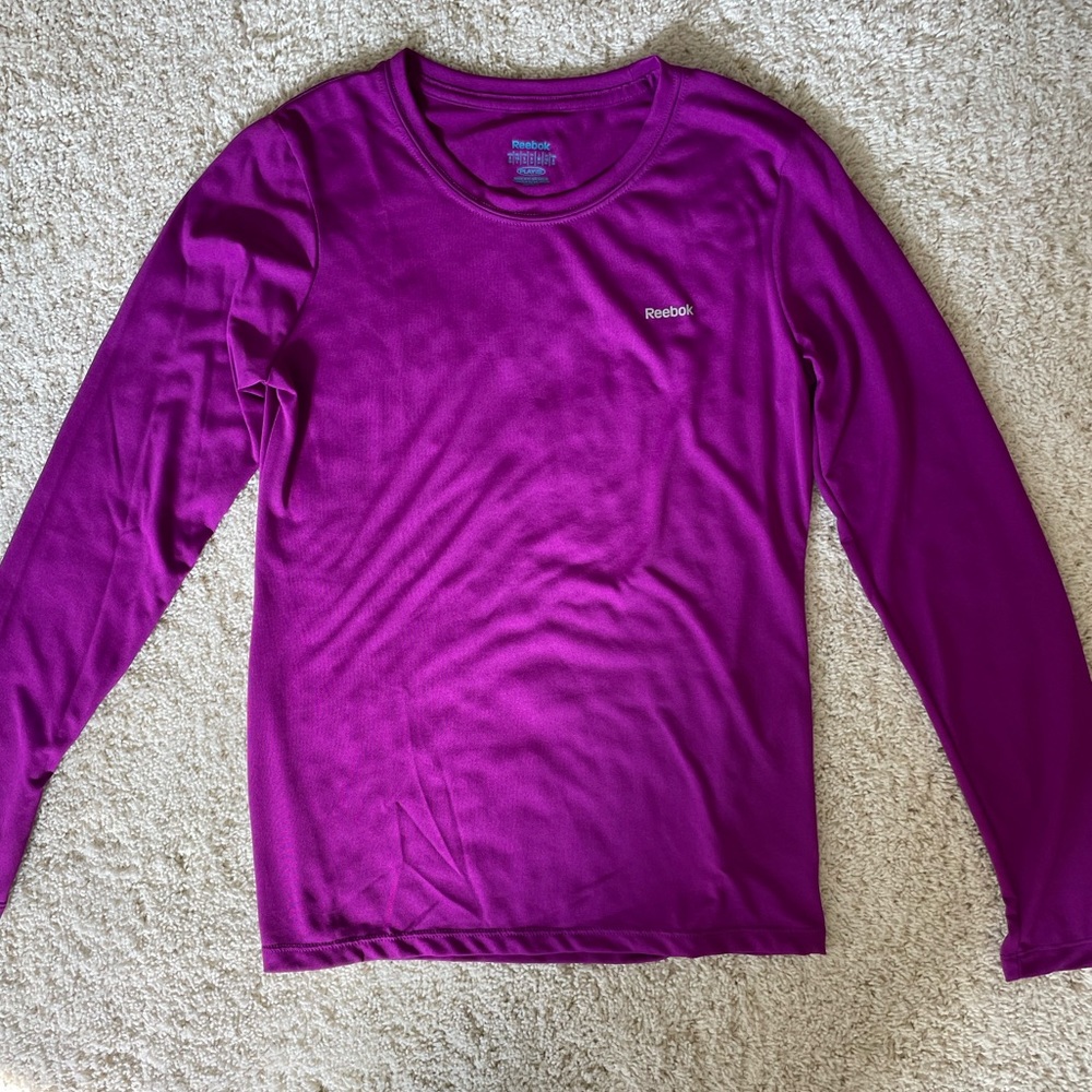 Purple Reebok Long Sleeve Tee